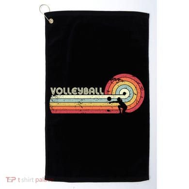 Funny Retro Volleyball Gift Golf Towel