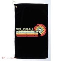 Funny Retro Volleyball Gift Golf Towel thumb 0