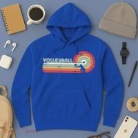 Funny Retro Volleyball Gift Hoodie thumb 3