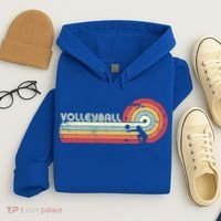Funny Retro Volleyball Gift Hoodie thumb 4