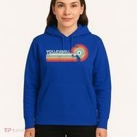 Funny Retro Volleyball Gift Hoodie thumb 5