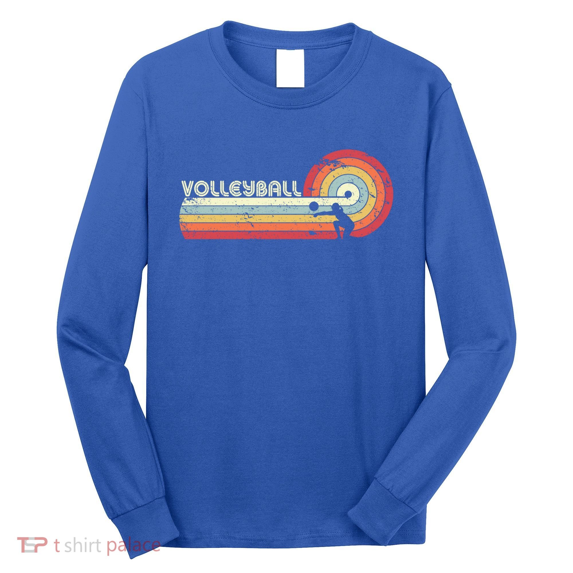 Funny Retro Volleyball Gift Long Sleeve Shirt