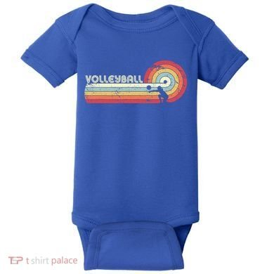 Funny Retro Volleyball Gift Baby Bodysuit