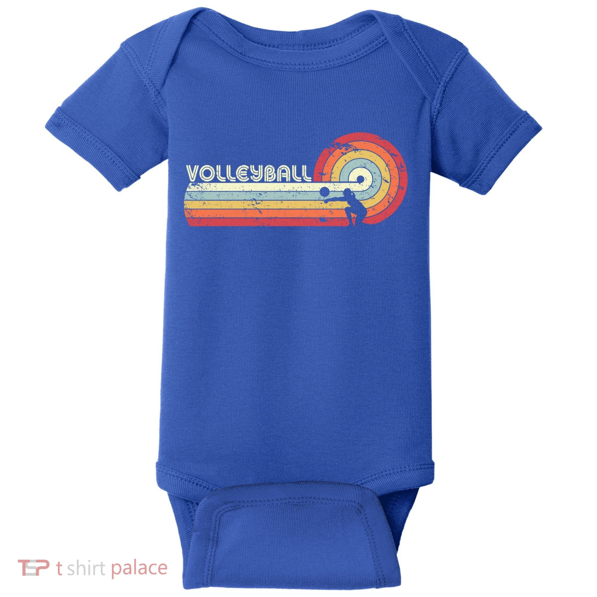 Funny Retro Volleyball Gift Baby Bodysuit