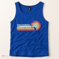 Funny Retro Volleyball Gift Tank Top thumb 2