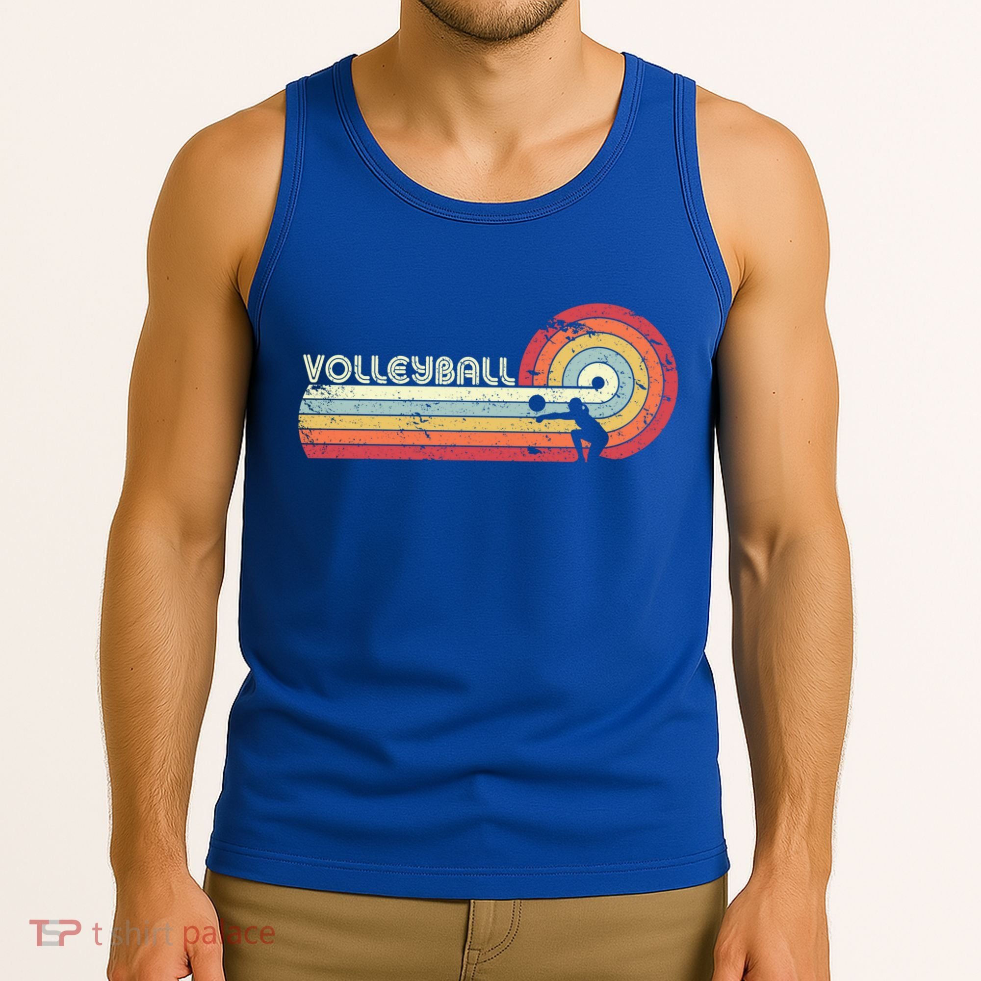 Funny Retro Volleyball Gift Tank Top