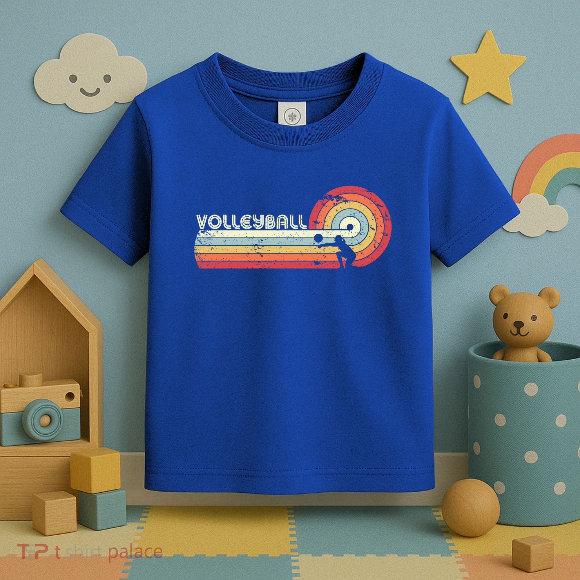 Funny Retro Volleyball Gift Toddler T-Shirt