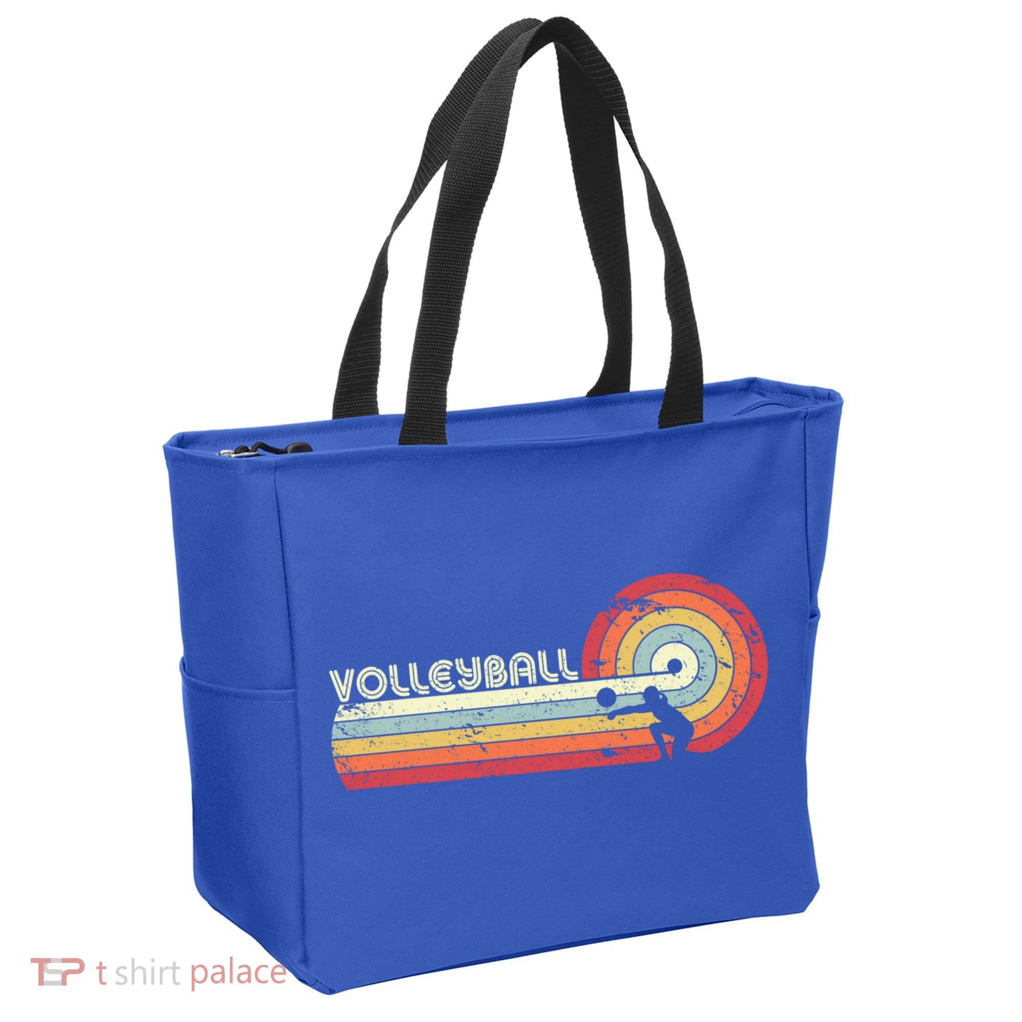 Funny Retro Volleyball Gift Tote Bag