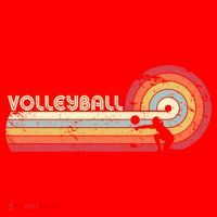 Funny Retro Volleyball Gift Santa Hat thumb 1