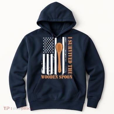 Funny Retro Vintage Wooden Spoon Survivor Hoodie