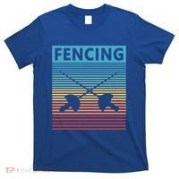 Fencing Retro Vintage Fencing Gift T-Shirt thumb 0