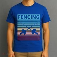 Fencing Retro Vintage Fencing Gift T-Shirt thumb 3