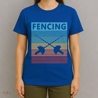 Fencing Retro Vintage Fencing Gift T-Shirt thumb 4