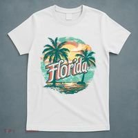 Florida Retro Vintage Vacation T-Shirt thumb 5