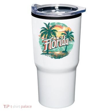 Florida Retro Vintage Vacation Tumbler