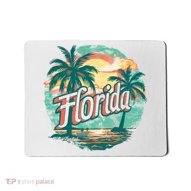 Florida Retro Vintage Vacation Mousepad