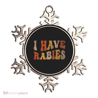 Funny Retro Vintage I Have Rabies I Have Rabies Ornament