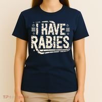 Funny Retro Vintage I Have Rabies I Have Rabies Essential T-Shirt thumb 4