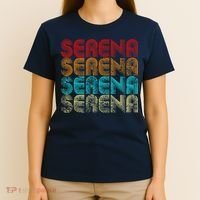 Funny Retro Vintage Serena Name Gift T-Shirt thumb 4