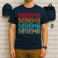 Funny Retro Vintage Serena Name Gift T-Shirt thumb 6