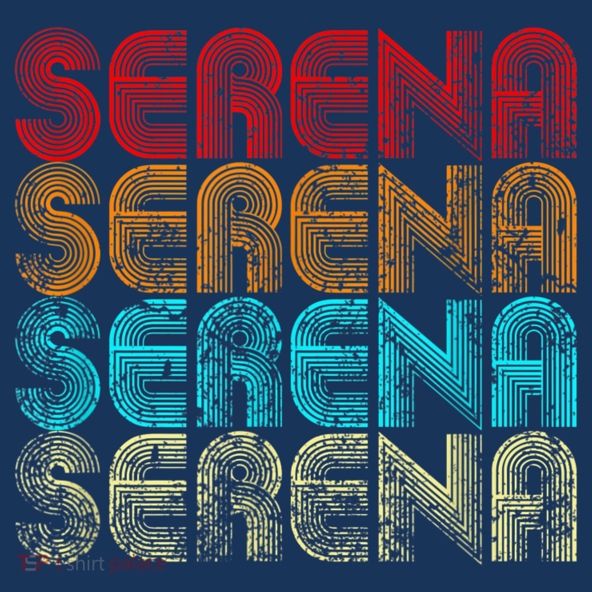Funny Retro Vintage Serena Name Gift T-Shirt