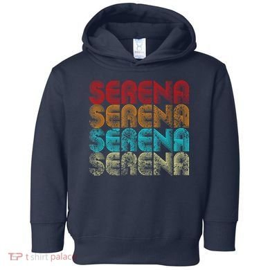 Funny Retro Vintage Serena Name Gift Toddler Hoodie