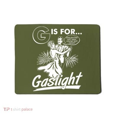 Funny Retro Vintage G Is For Gaslight Mousepad