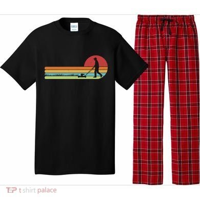 Funny Retro Vintage Lawn Mower Man Pajama Set