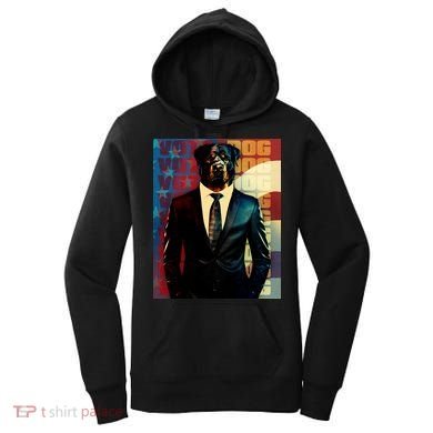 Funny Retro Vintage Election Vote Dog Women's Hoodie