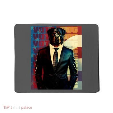 Funny Retro Vintage Election Vote Dog Mousepad