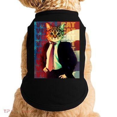 Funny Retro Vintage Election Vote Cat Doggie Tank