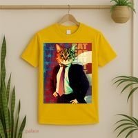 Funny Retro Vintage Election Vote Cat T-Shirt thumb 2