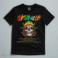Funny Retro Vintage Uncle Skunkle Weed Smoker T-Shirt thumb 5