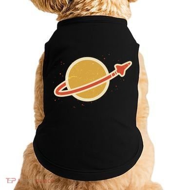Funny Retro Vintage Planet Space Shuttle Logo Doggie Tank