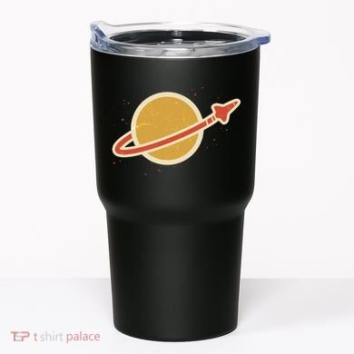 Funny Retro Vintage Planet Space Shuttle Logo Tumbler