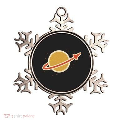 Funny Retro Vintage Planet Space Shuttle Logo Ornament