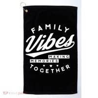 Family Reunion Vibes Making Memories Matching Golf Towel thumb 0