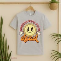 Funny Retro Vintage Cartoon Sunshine Someday We'll All Be Dead T-Shirt thumb 2