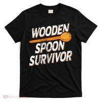 Funny Retro Vintage Wooden Spoon Survivor T-Shirt thumb 0