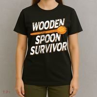 Funny Retro Vintage Wooden Spoon Survivor T-Shirt thumb 4