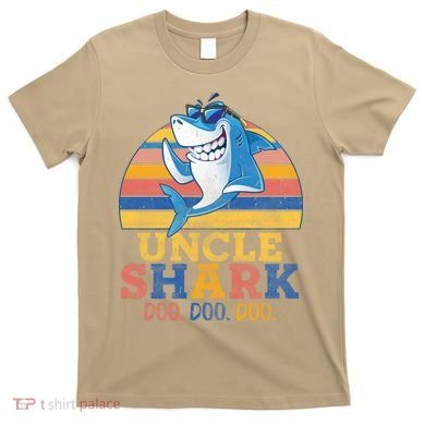 Funny Retro Vintage Uncle Shark Doo T-Shirt