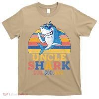 Funny Retro Vintage Uncle Shark Doo T-Shirt thumb 0