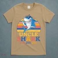 Funny Retro Vintage Uncle Shark Doo T-Shirt thumb 5