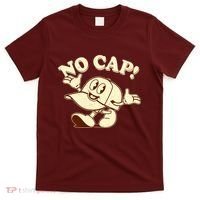 Funny Retro Vintage Cartoon No Cap T-Shirt thumb 0