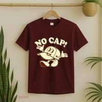 Funny Retro Vintage Cartoon No Cap T-Shirt thumb 2