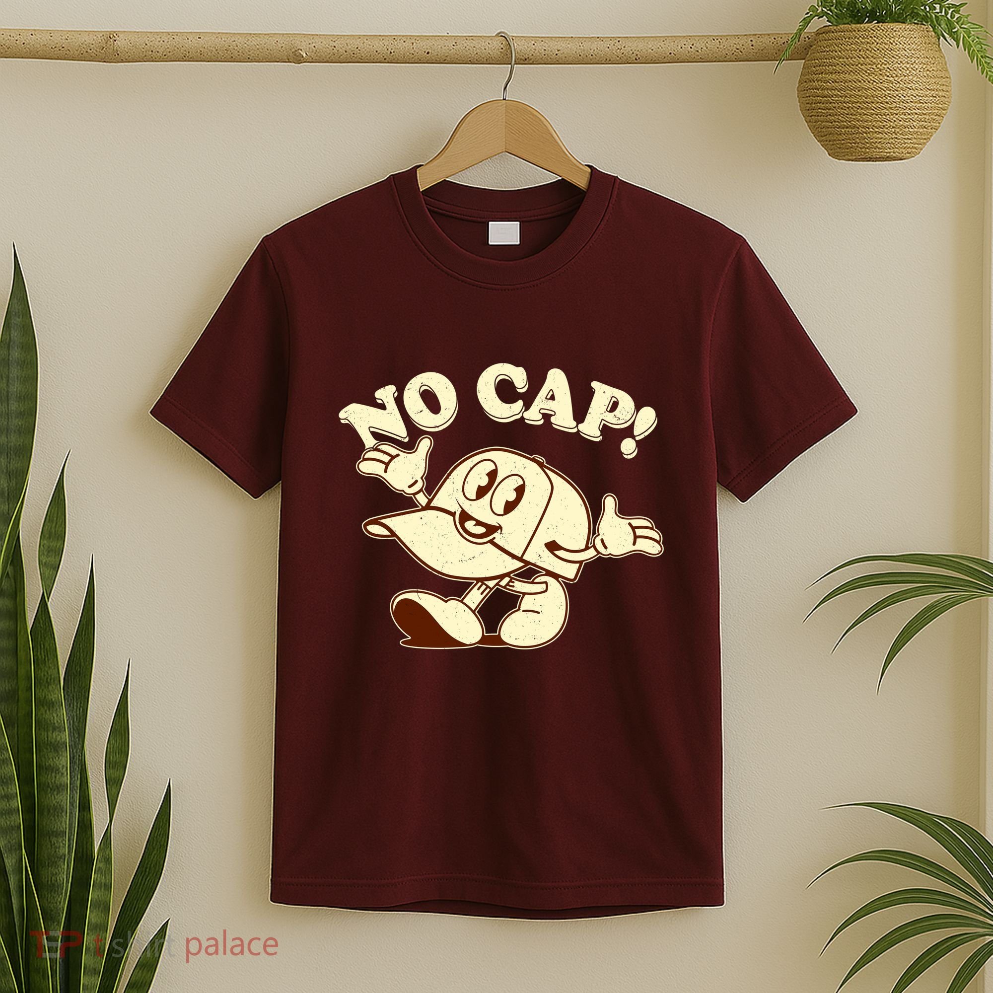 Funny Retro Vintage Cartoon No Cap T-Shirt