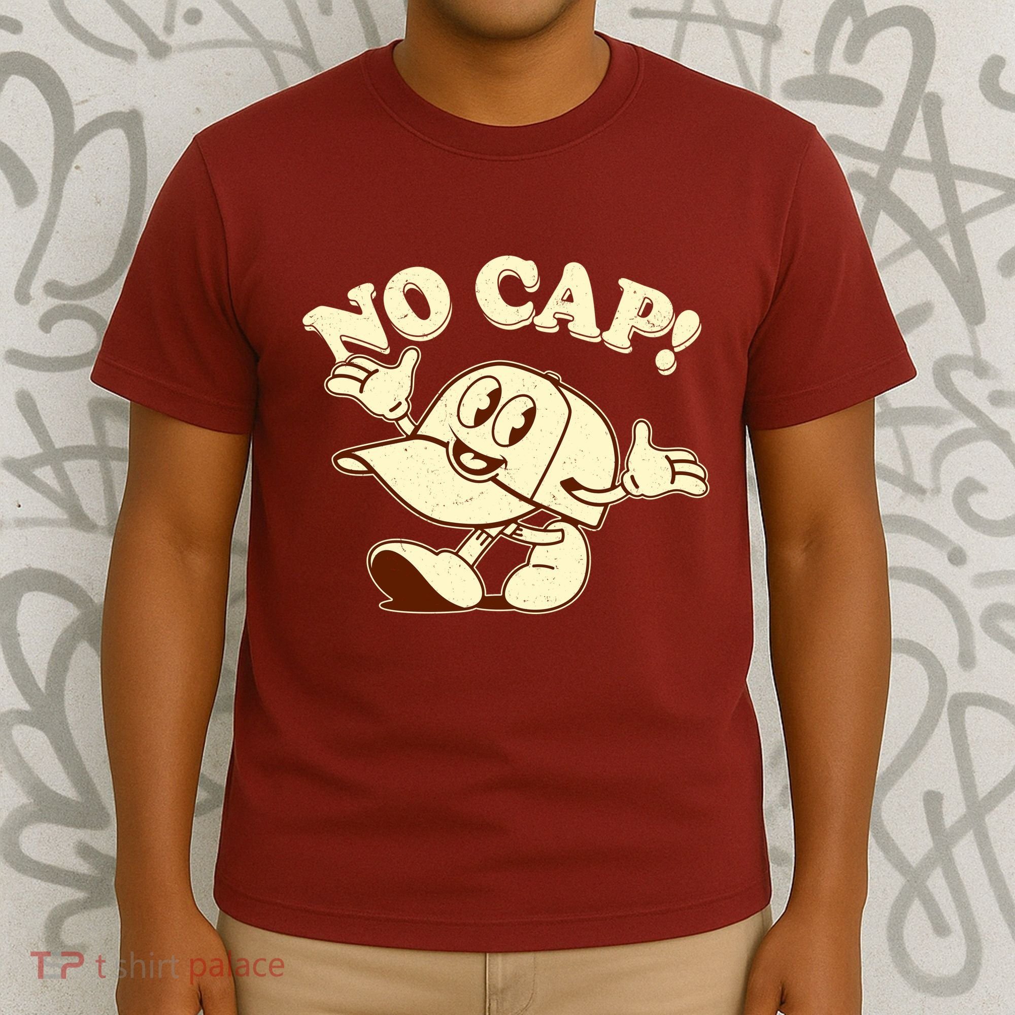 Funny Retro Vintage Cartoon No Cap T-Shirt