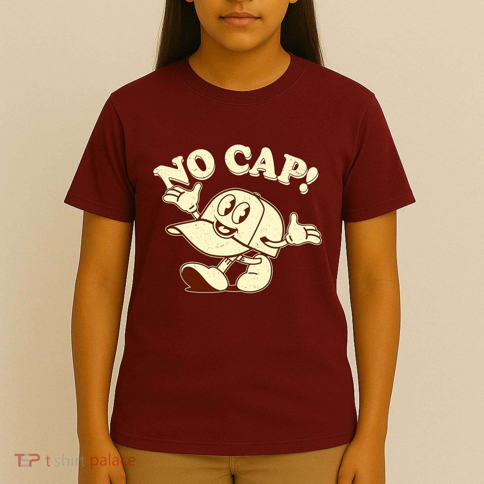 Funny Retro Vintage Cartoon No Cap T-Shirt