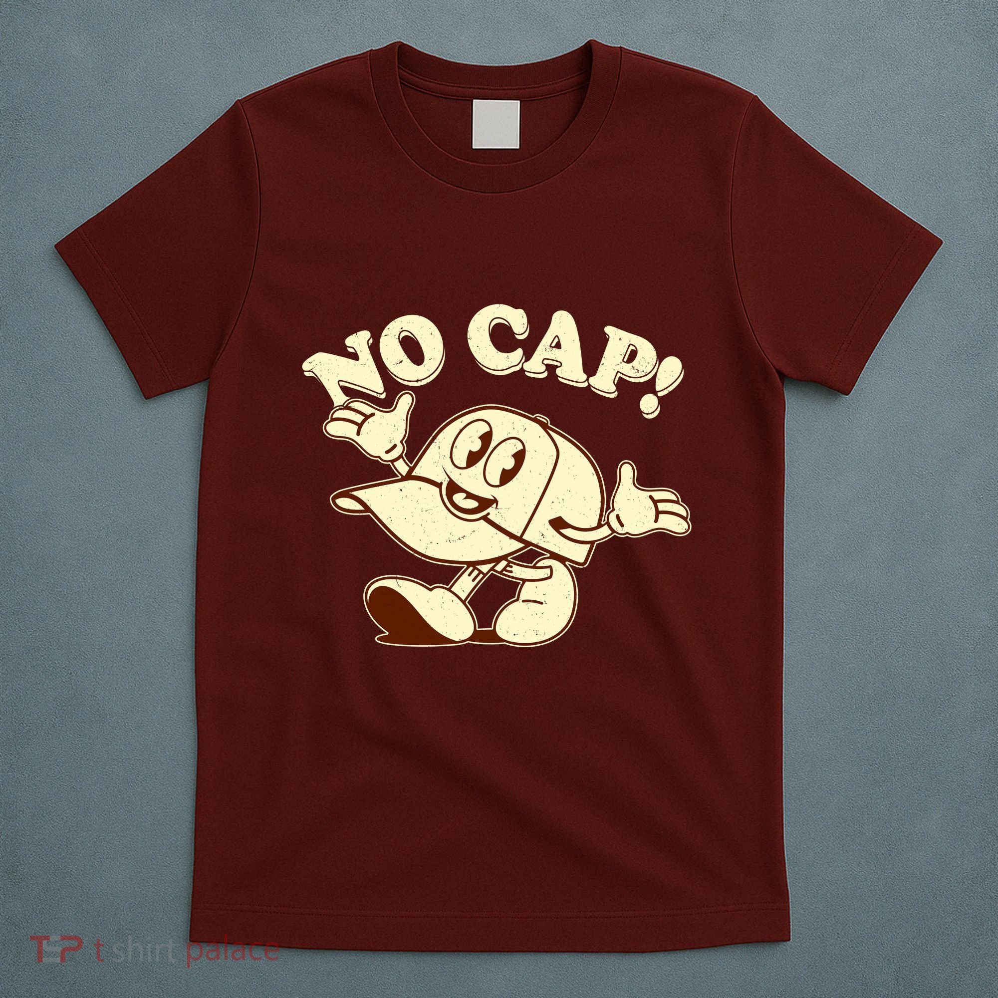 Funny Retro Vintage Cartoon No Cap T-Shirt