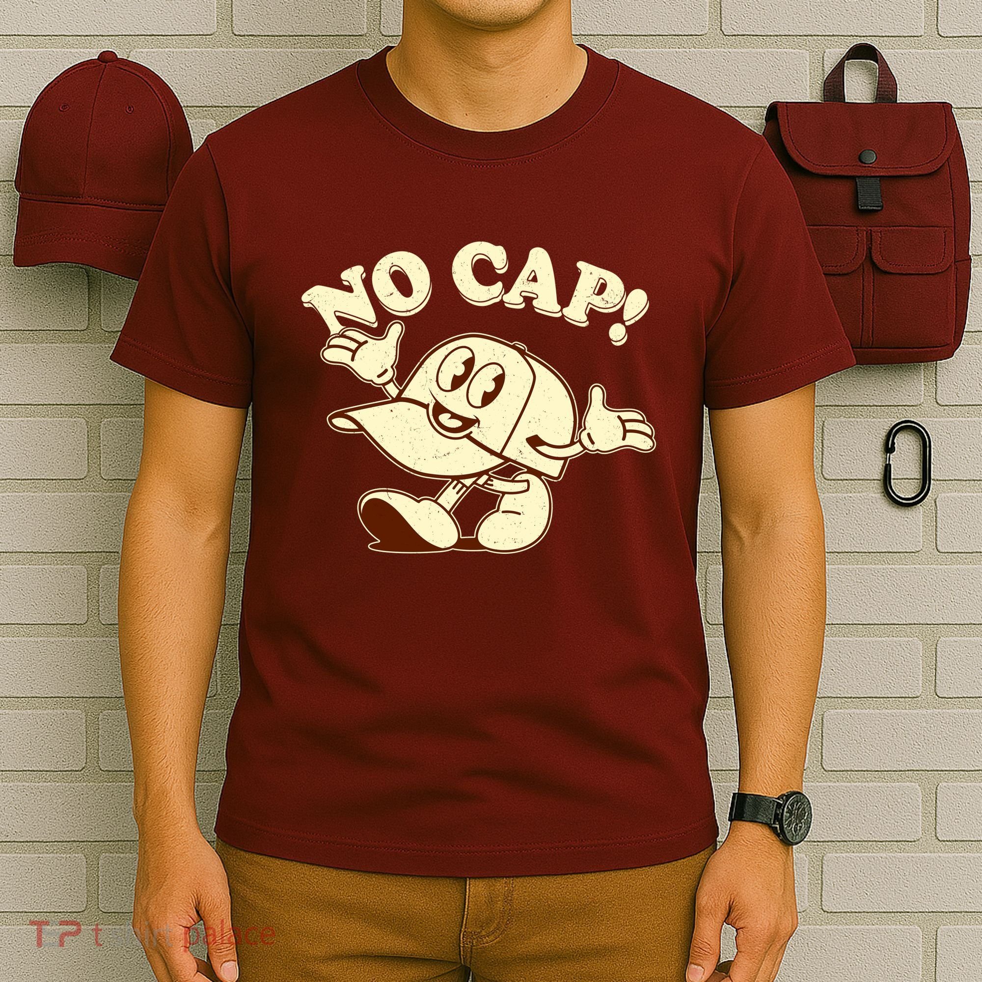 Funny Retro Vintage Cartoon No Cap T-Shirt